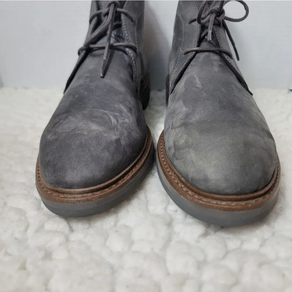 Cole Haan Grand 360 Grey Suede Chukka Boots Men’s 10M Lace Up Ankle Shoes C34159